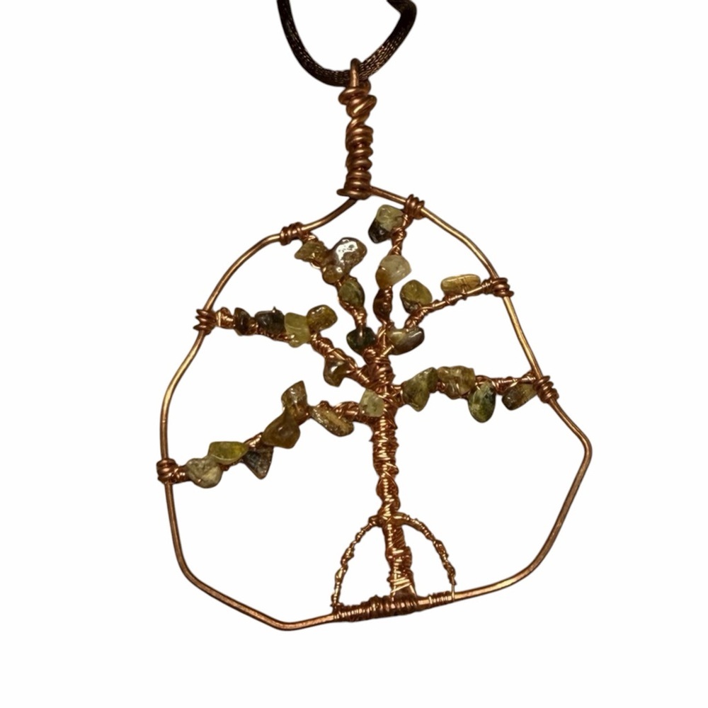Handcrafted Copper Tree of Life Pendant